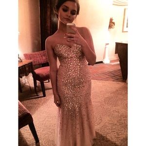 Stunning Nude Terani Prom Dress
